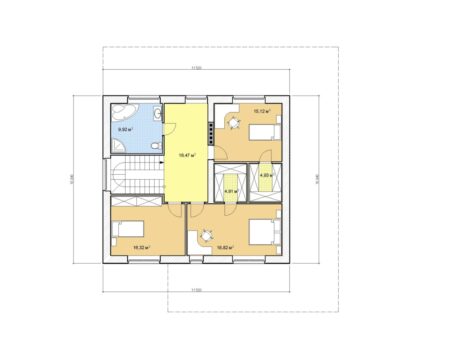 Проект двухэтажного дома, 180,31 м2
